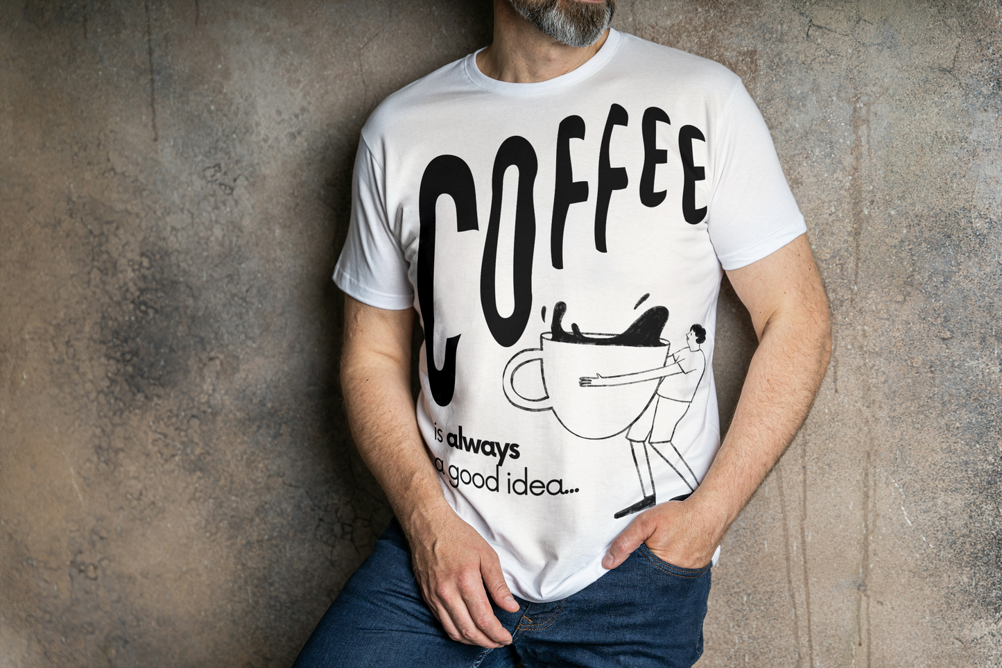 Coffee Vibes Classic Round Neck T- Shirt